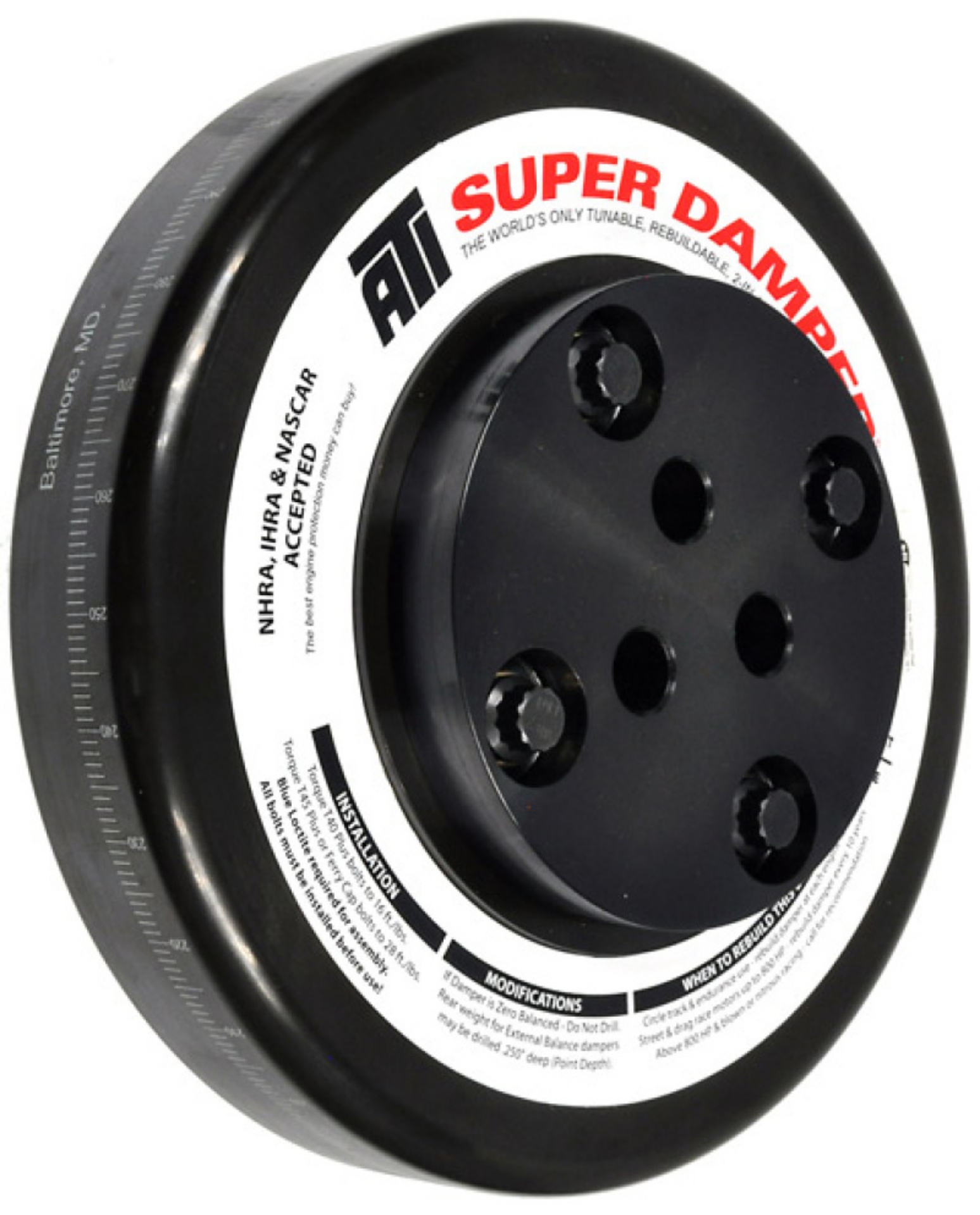 Picture of ATI Damper - 8-074in - Steel - International 640 Diesel Tractor - 3 Ring - Diesel
