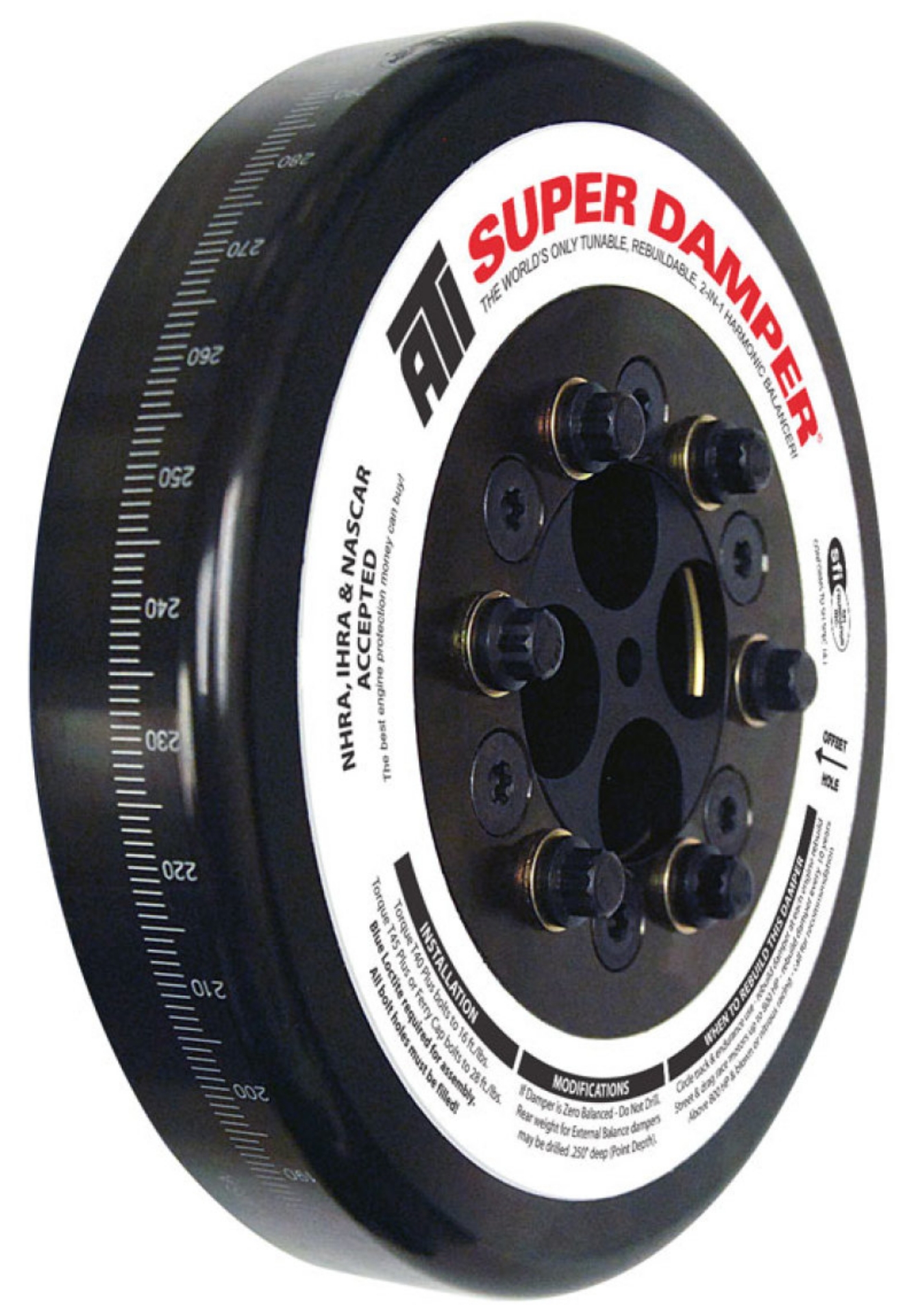 Picture of ATI Damper - 8-074in - Steel - Cummins - 4BT -6BT - Competition Only - 3 Ring Hvy - Diesel