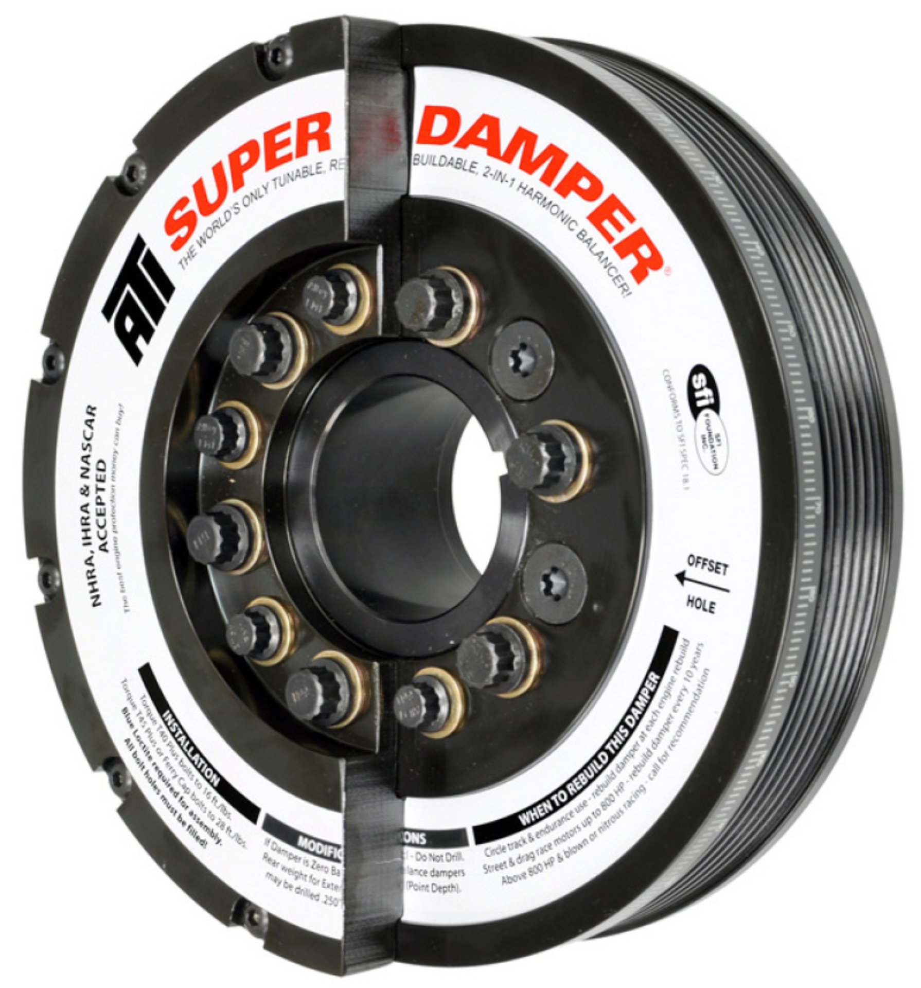 Picture of ATI Damper - 7-425in - Steel - 6 Grv - Duramax - 06-10 - LBZ & LMM - Ext Bal - 3 Ring - Diesel