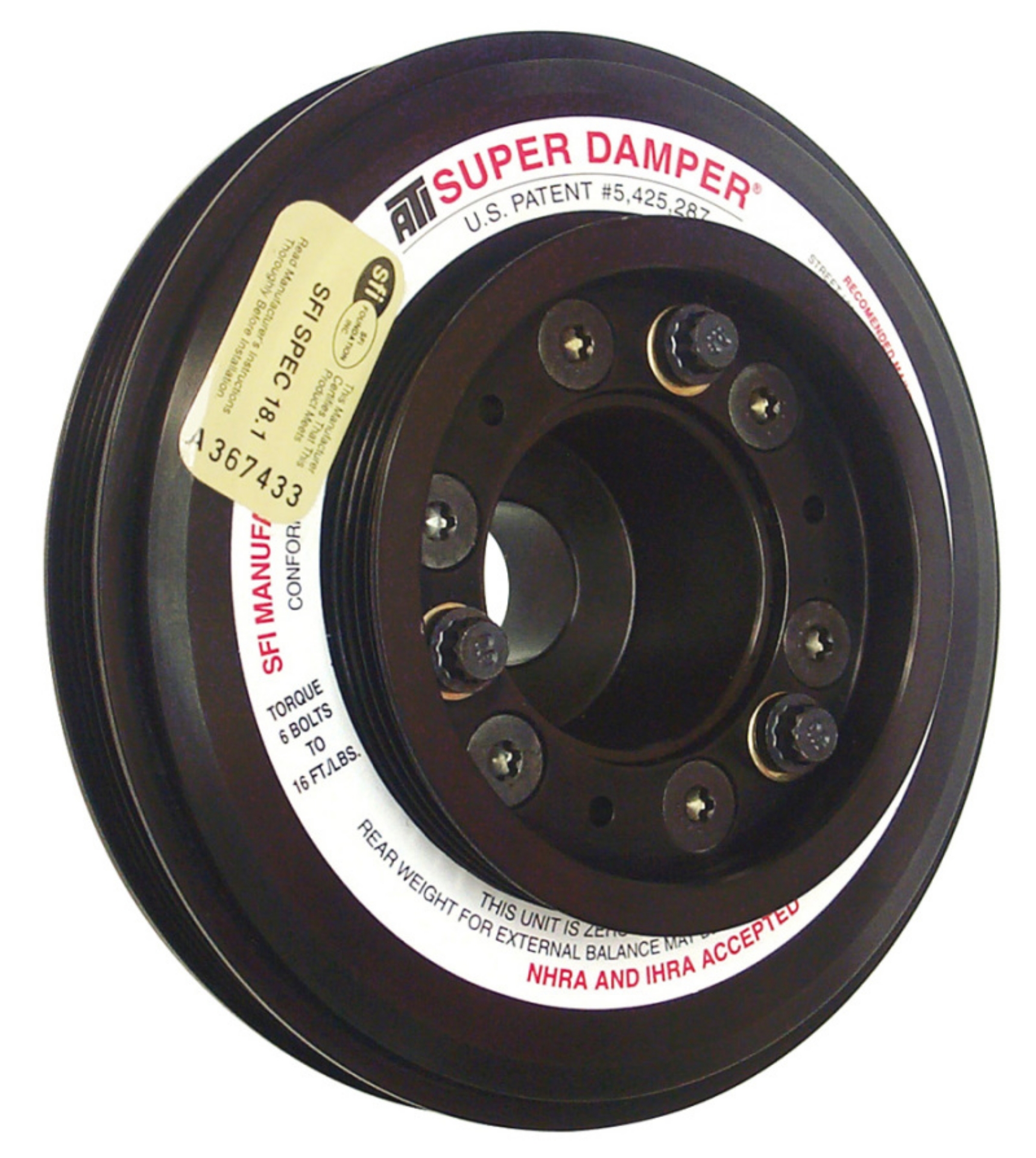 Picture of ATI Damper - 7-45in - Alum - 3 4 Grv - Nissan RB26 R32 - 1000 HP - 2 Ring - 1Pc