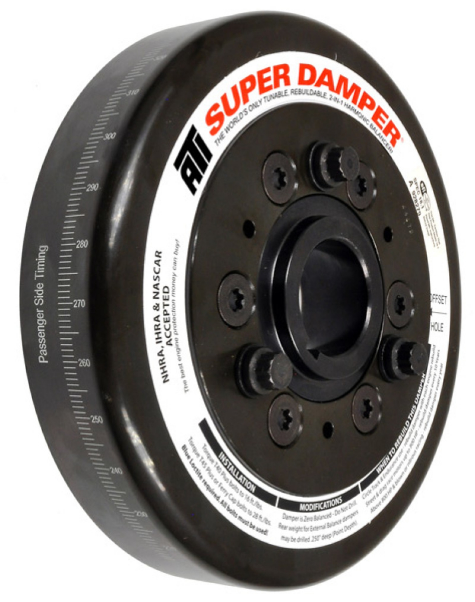 Picture of ATI Damper - 7-074in - Steel - Ford - 332-428 - Fe - Chevy Frt - 3 Ring