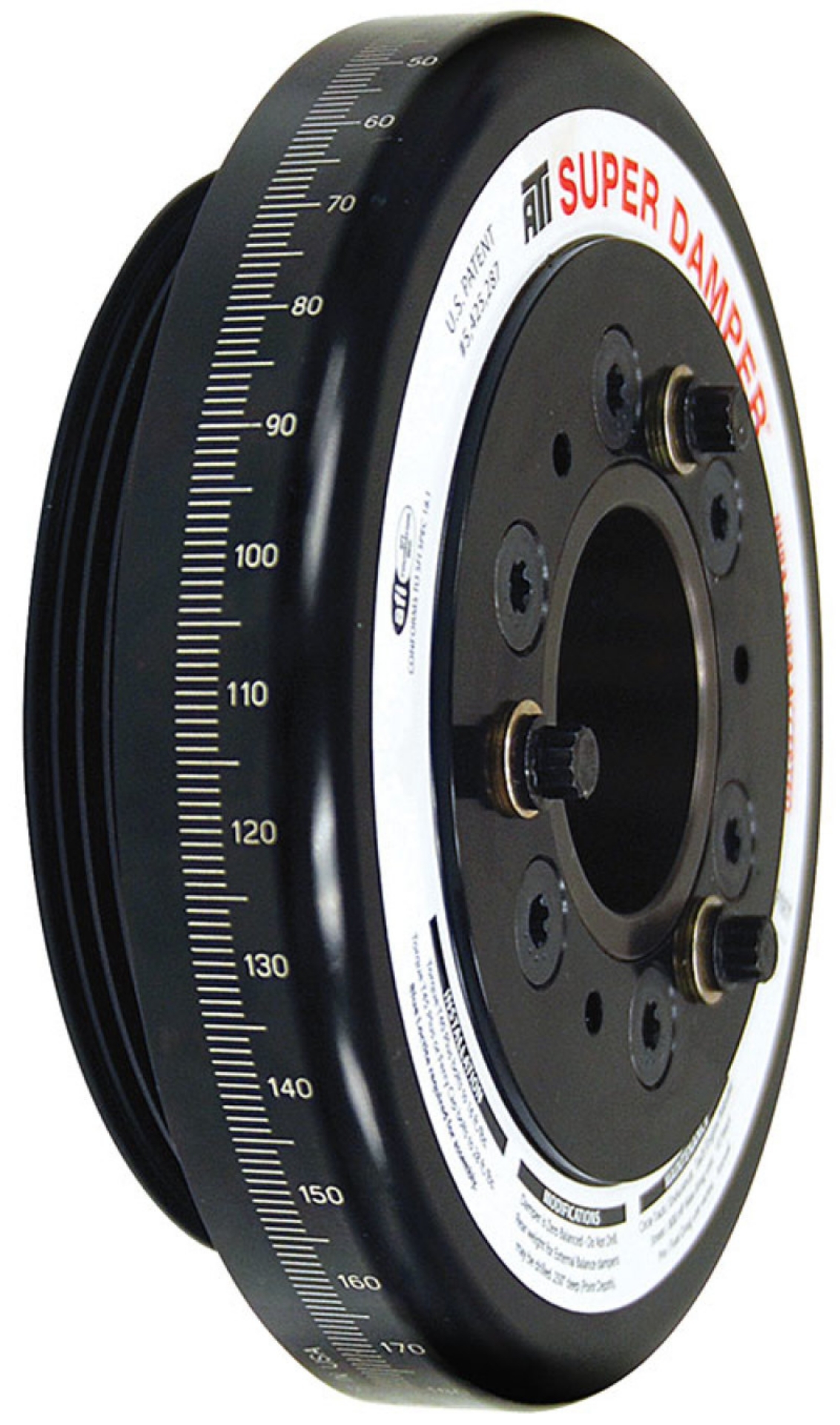 Picture of ATI Damper - 7-074in - Alum - Honda D - 4 Grv Rear Alum uminum Pulley - 10 Percent Underdrive
