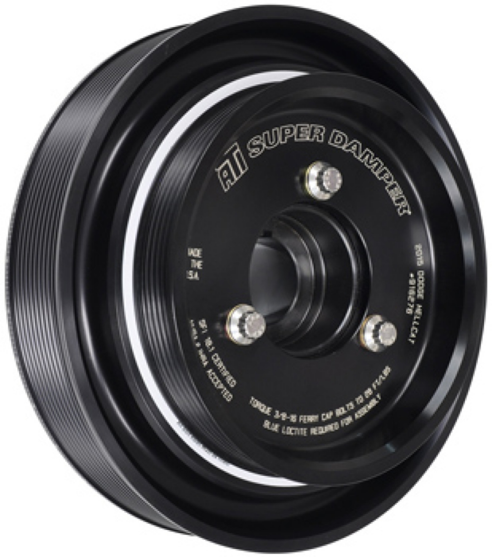 Picture of ATI Damper - 8-9in - AL - 6-10 Grv - 15+ Dodge Hellcat - 6-2L - 10 Per OD SC OEM A-C Drive - 3 Ring