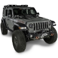 Picture of Rugged Ridge 18-20 Jeep Wrangler JL-JT Arcus Front Bumper Set w- Overrider