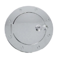 Picture of Rugged Ridge 07-18 Jeep Wrangler JK Stainless Steel Locking Gas Cap Door