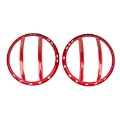 Picture of Rugged Ridge 07-18 Jeep Wrangler JK-JKU Red Elite Headlight Euro Guards