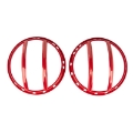 Picture of Rugged Ridge 07-18 Jeep Wrangler JK-JKU Red Elite Headlight Euro Guards