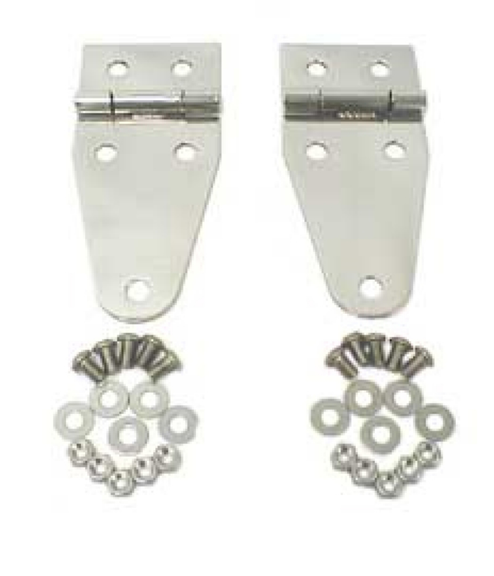 Picture of Rugged Ridge 76-95 Jeep CJ - Jeep Wrangler Stainless Steel Hood Hinges