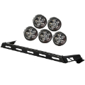 Picture of Rugged Ridge 07-18 Jeep Wrangler JK 5 Round LED Hood Light Bar Kit
