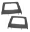Picture of Rugged Ridge Upper Door Kit Rear Black 07-18 4-Dr Jeep Wrangler JK