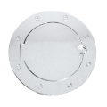 Picture of Rugged Ridge Non-Locking Gas Cap Door Chrome 07-18 Jeep Wrangler