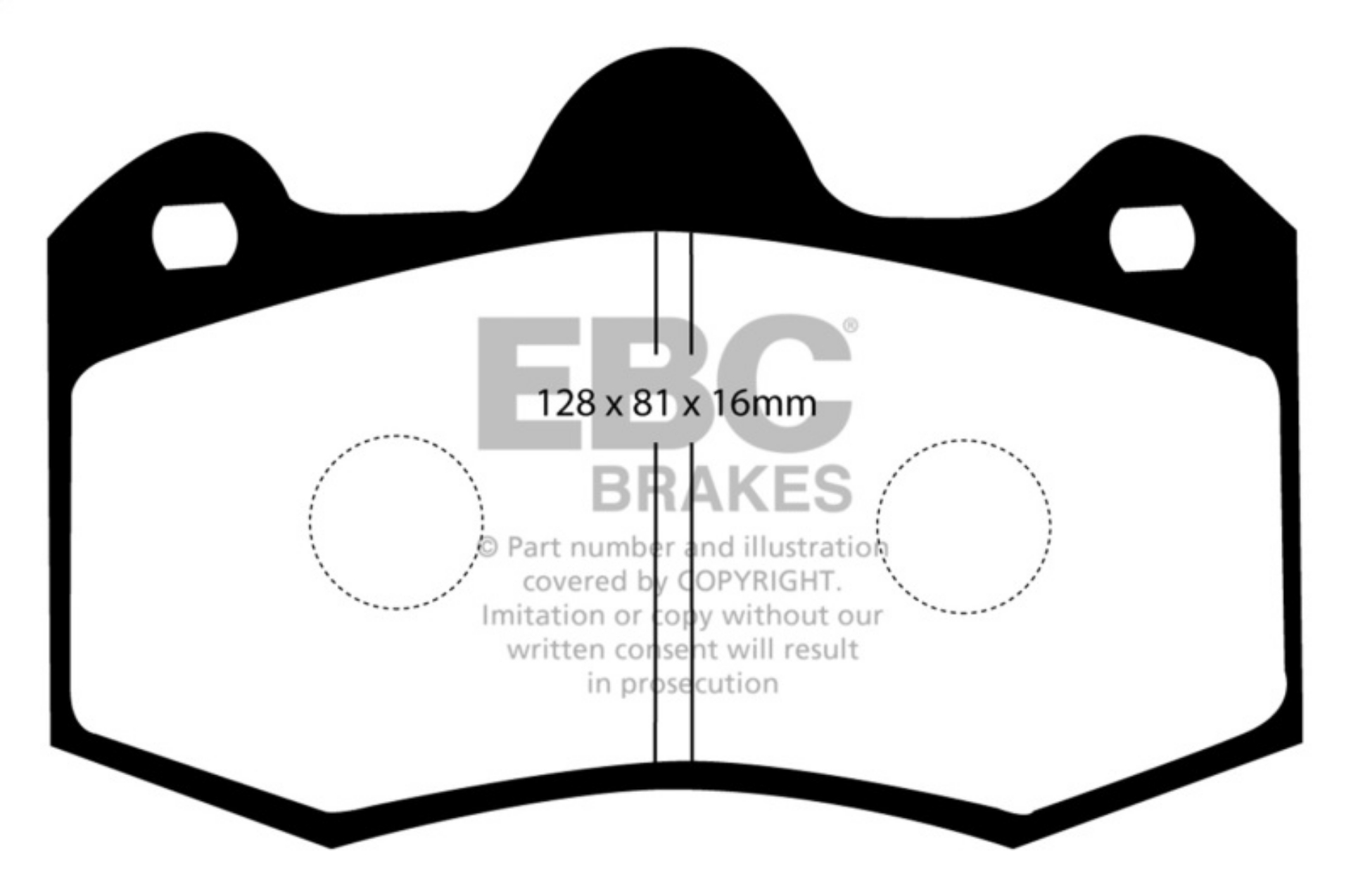 Picture of EBC 11+ Mclaren MP4-12C 3-8 Twin Turbo Bluestuff Rear Brake Pads