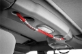 Picture of Rugged Ridge Rear Dual Grab Strap Red 07-18 Jeep Wrangler Unlimited JK
