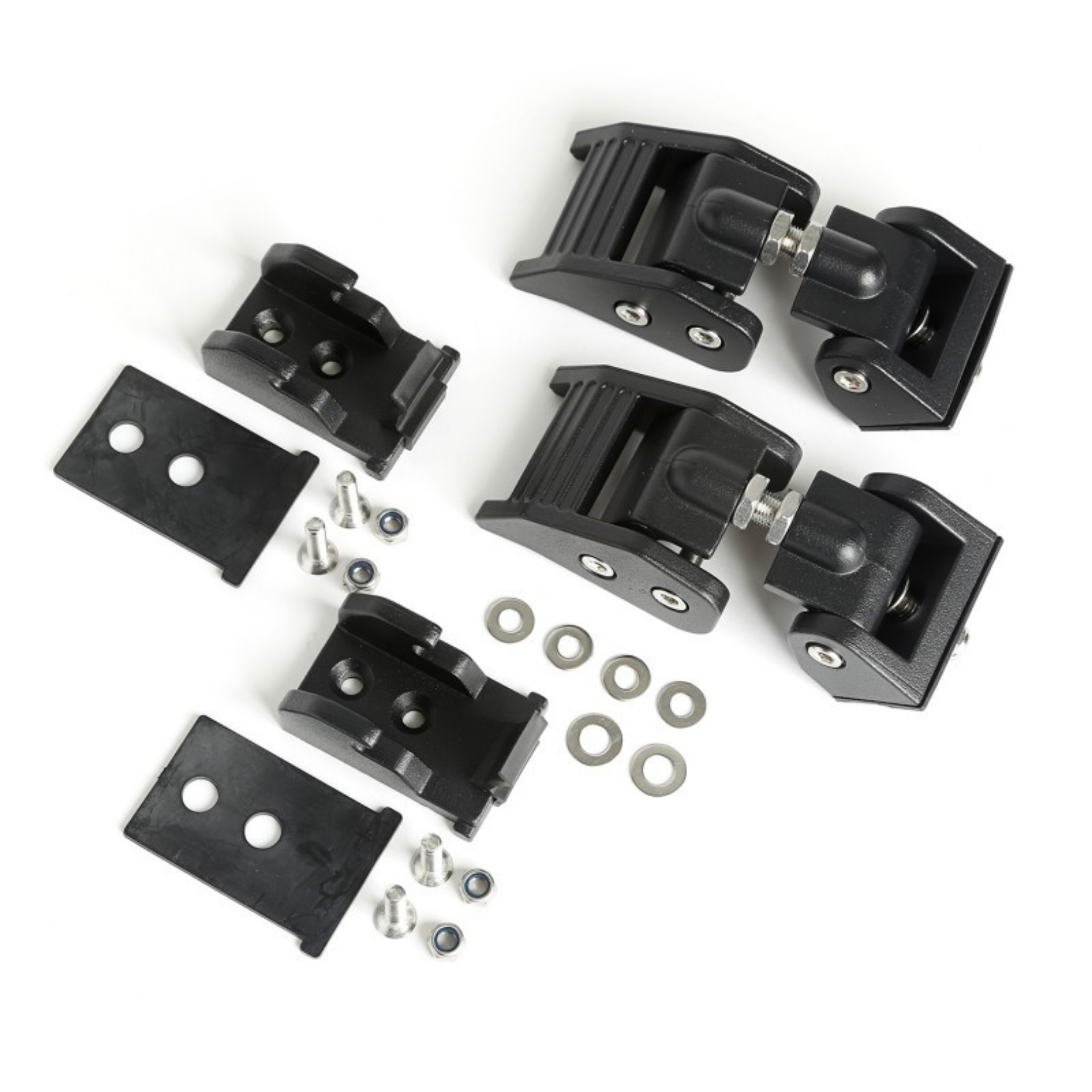 Picture of Rugged Ridge 07-18 Jeep Wrangler JK Textured Black Hood Catches