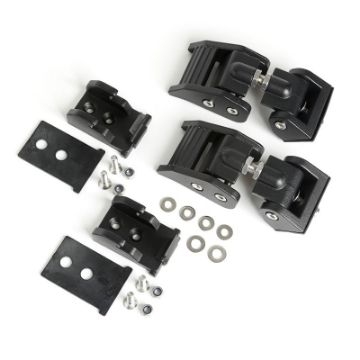 Picture of Rugged Ridge 07-18 Jeep Wrangler JK Textured Black Hood Catches