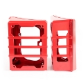 Picture of Rugged Ridge 07-18 Jeep Wrangler JK Red Elite Tail Light Guards
