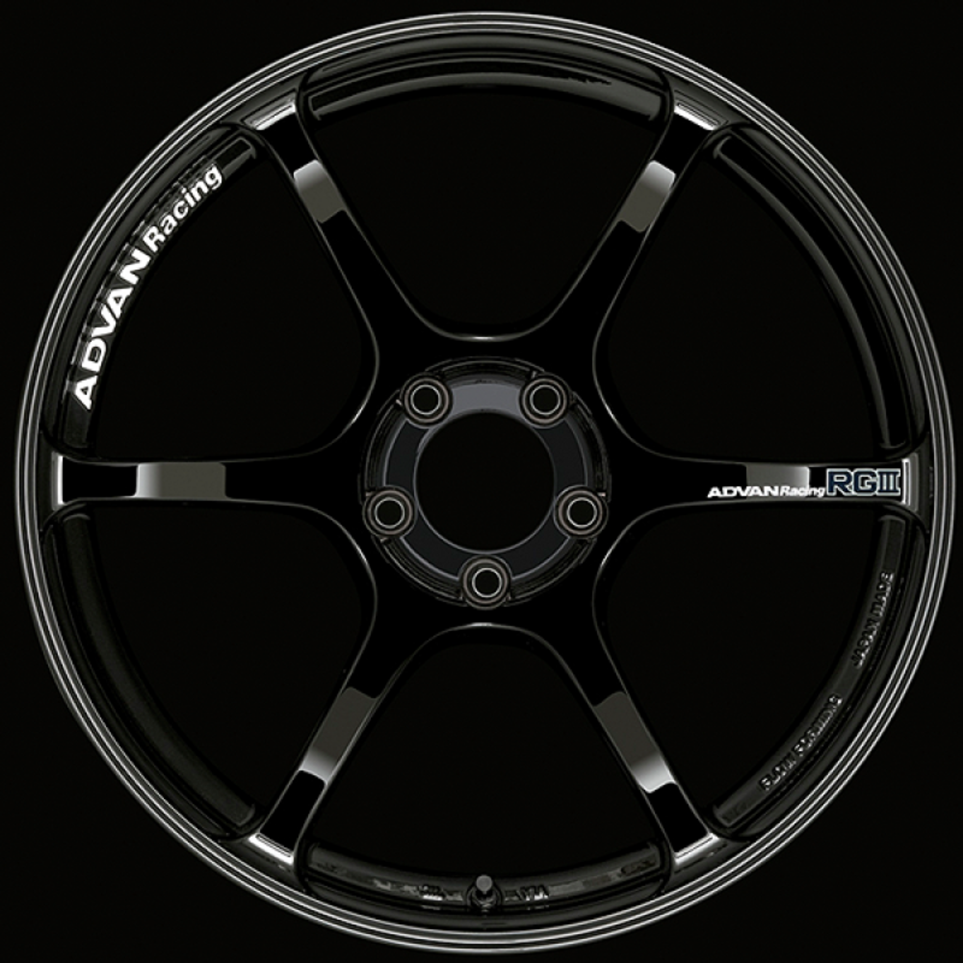 Picture of Advan RGIII 17x7-5 +48 5-114-3 Racing Gloss Black Wheel