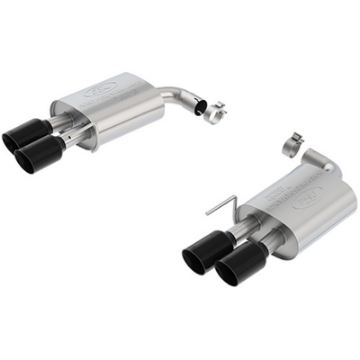 Picture of Ford Racing 18-19 Ford Mustang GT 5-0L Touring Muffler Kit w- Black Chrome Exhaust Tips