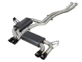 Picture of aFe MACH ForceXP 2-5 IN 304 Stainless Steel Cat-Back Exhaust System w- Black Tips 01-06 BMW M3 E46