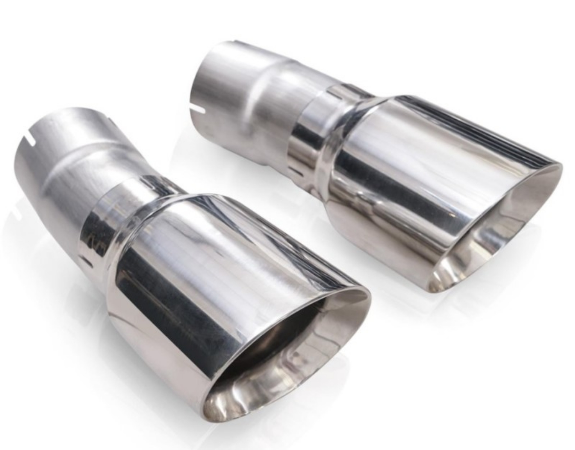 Picture of Stainless Works 4in Double Wall Slash-Cut Polished Tip Kit