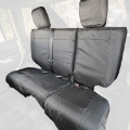 Picture of Rugged Ridge Ballistic Seat Cvr Rear Black 840D 07-10 JK 4Dr