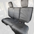 Picture of Rugged Ridge Ballistic Seat Cvr Rear Black 840D 07-10 JK 4Dr