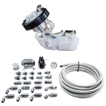 Picture of DeatschWerks 01-05 Honda Civic-02-06 Acura RSX DW400 Pump Module & Return Kit w-CPE Fuel Lines