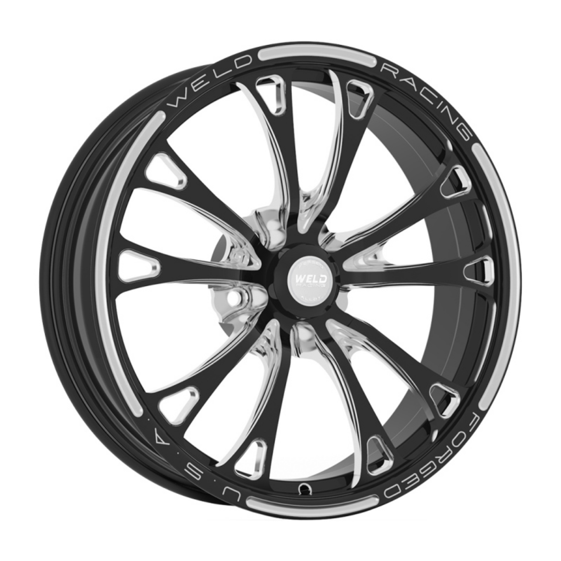 Picture of Weld V-Series 2-0 1-Piece 18x6 - 5x4-5 BP - 3-2in- BS Black Wheel - Non-Beadlock