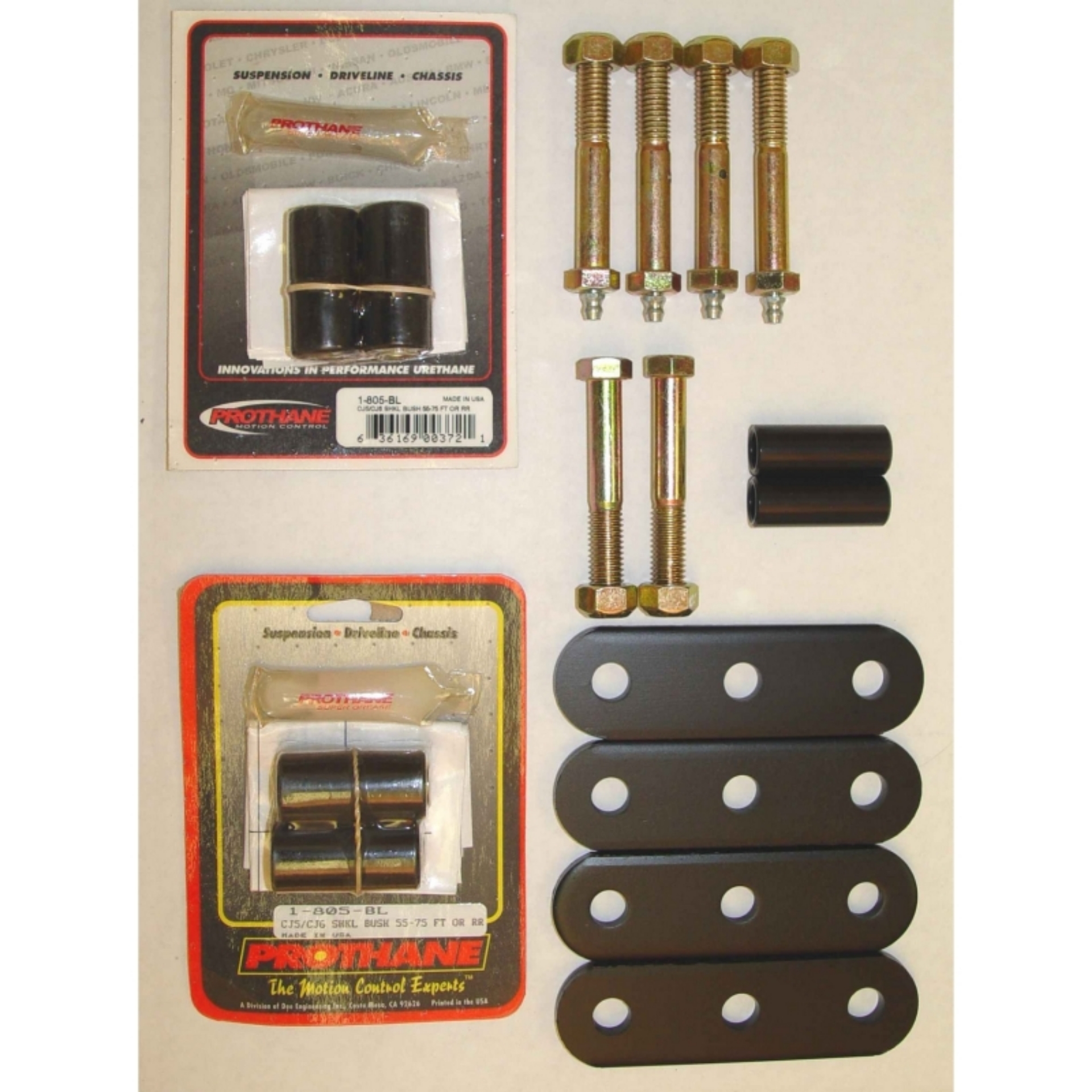 Picture of Rugged Ridge HD Front & Rear Leaf Spring Shackles 55-75 CJ