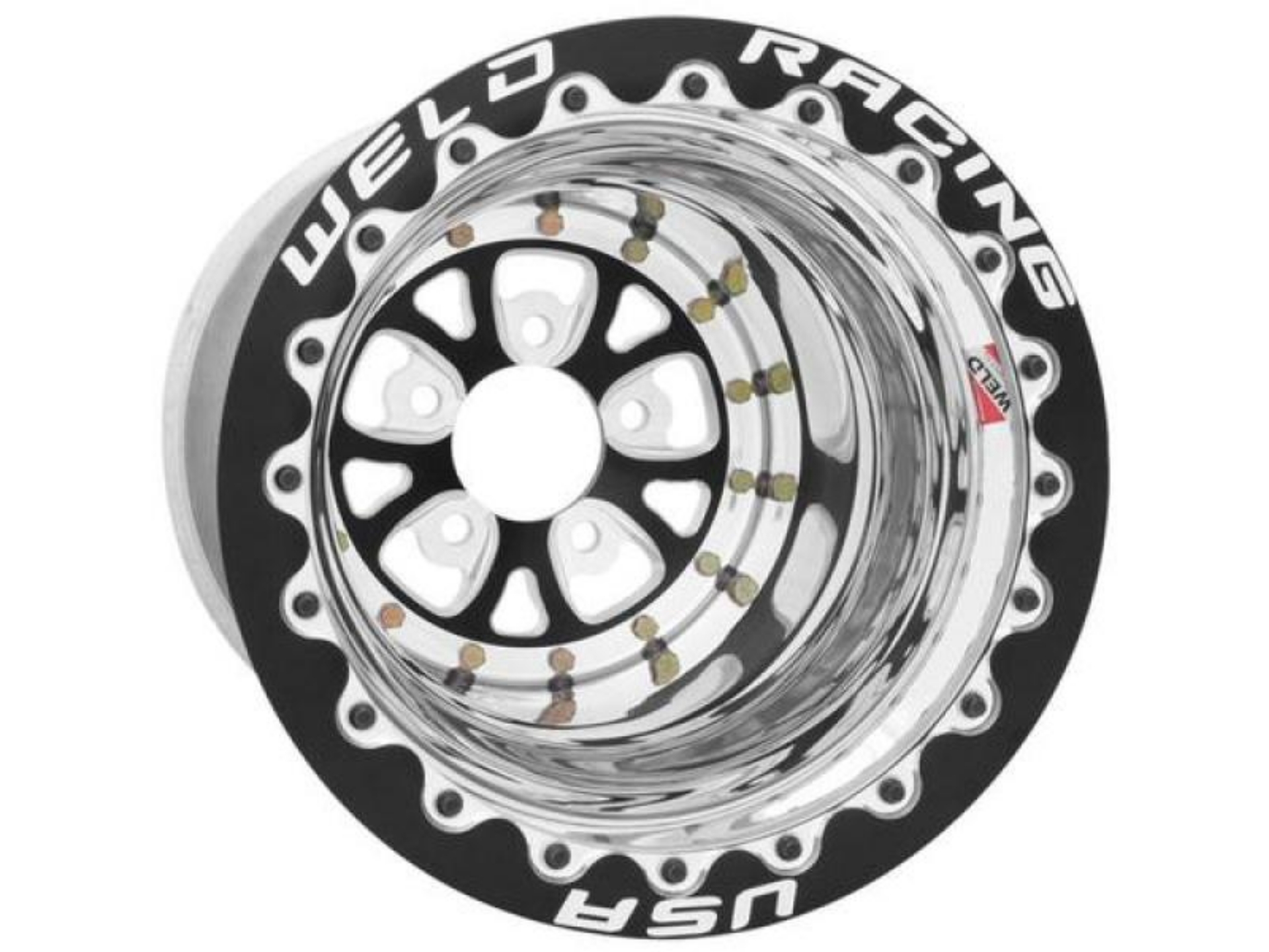 Picture of Weld V-Series 15x15 - 5x4-75 BP - 5in- BS Polished Wheel - Non-Beadlock