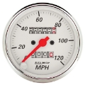 Picture of Autometer Arctic White 3-1-8in 0-120 MPH Mechanical Speedometer Gauge
