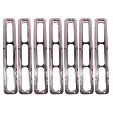 Picture of Rugged Ridge Grille Inserts Chrome 87-95 Jeep Wrangler YJ