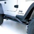 Picture of Rugged Ridge RRC Rocker Guards Black 87-06 Jeep Wrangler