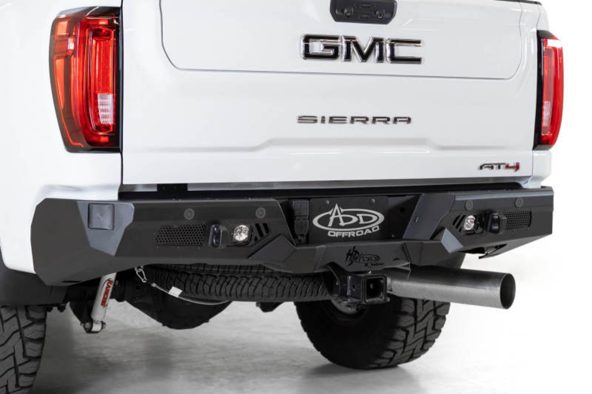 Picture of Addictive Desert Designs 2020 GM Sierra-Silverado 2500 Bomber HD Rear Bumper w- Blind Spot Mounts