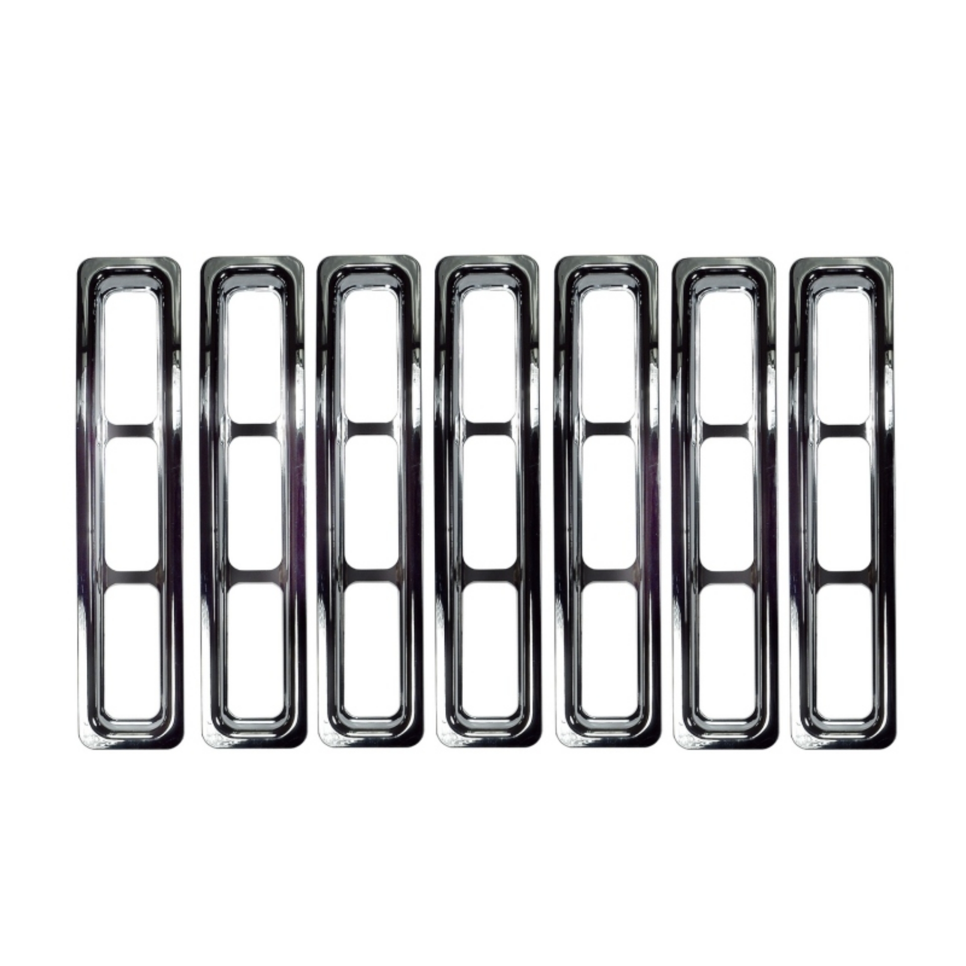 Picture of Rugged Ridge Grille Inserts Chrome 97-06 Jeep Wrangler
