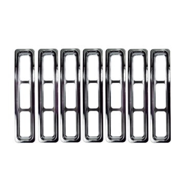 Picture of Rugged Ridge Grille Inserts Chrome 97-06 Jeep Wrangler