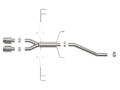 Picture of aFe Takeda 2-5in 304SS Axle-Back Exhaust System 17-19 Honda Civic Type R L4-2-0L t - Polished Tip