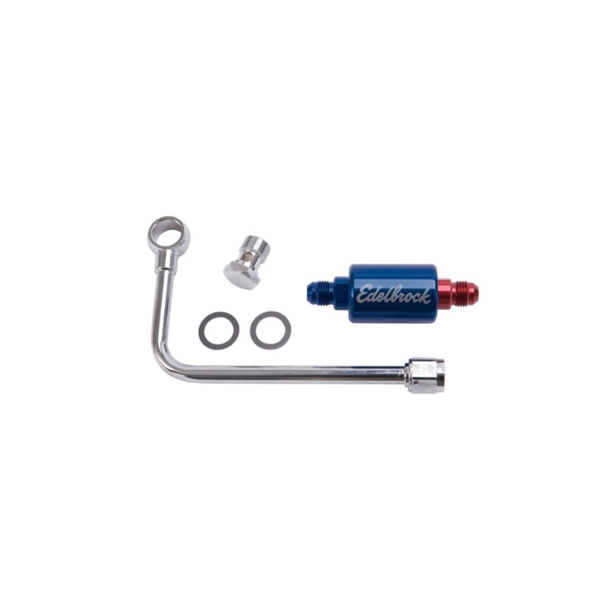 Picture of Russell Performance Chrome Steel Fuel Line & Filter Kit for Performer Series Carbs