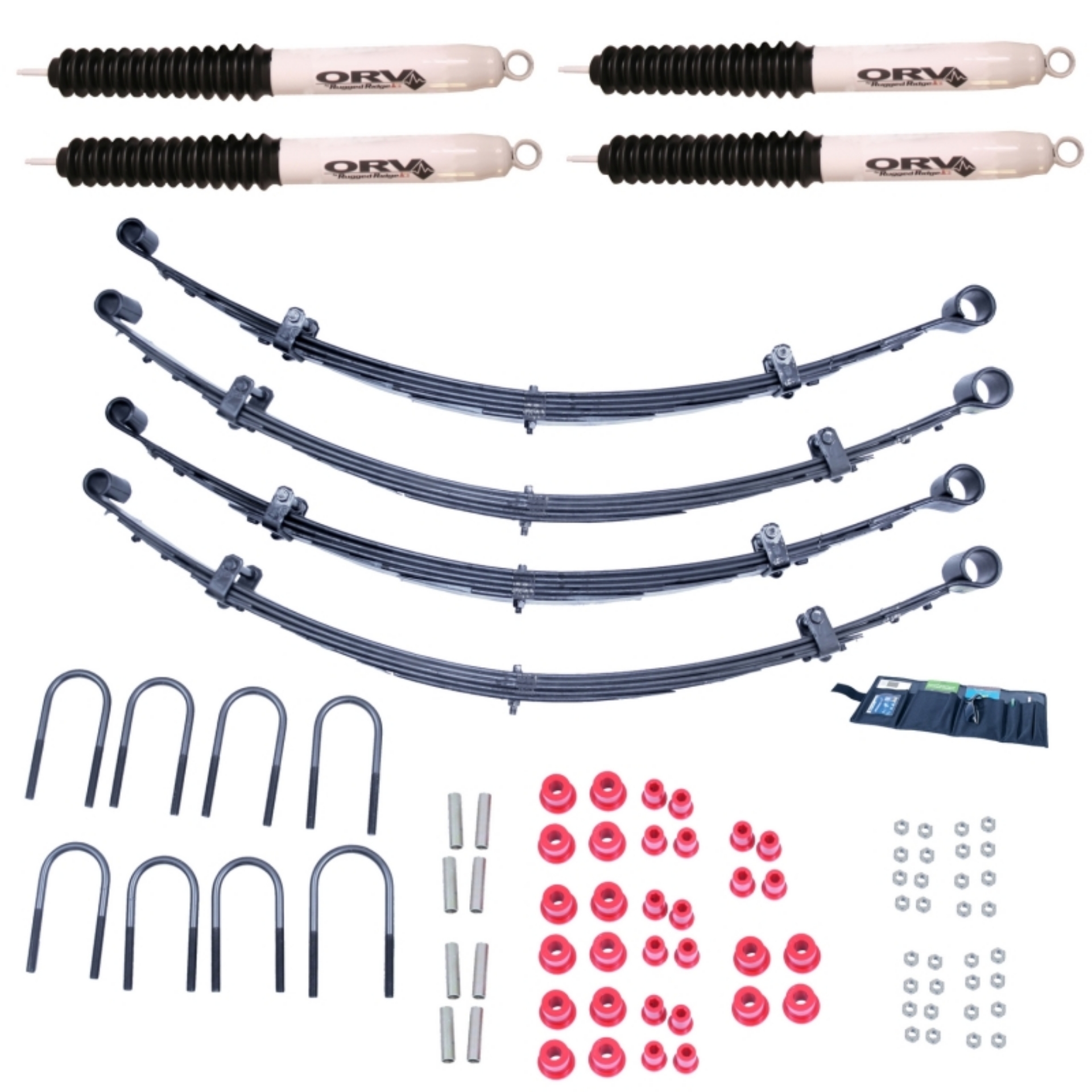 Picture of Rugged Ridge 2in Lift Kit with Shocks 76-86 Jeep CJ