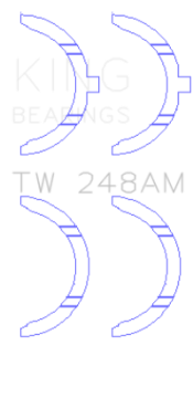 Picture of King Engine Bearings Toyota 3E-3EE-5EFE Thrust Washer Set