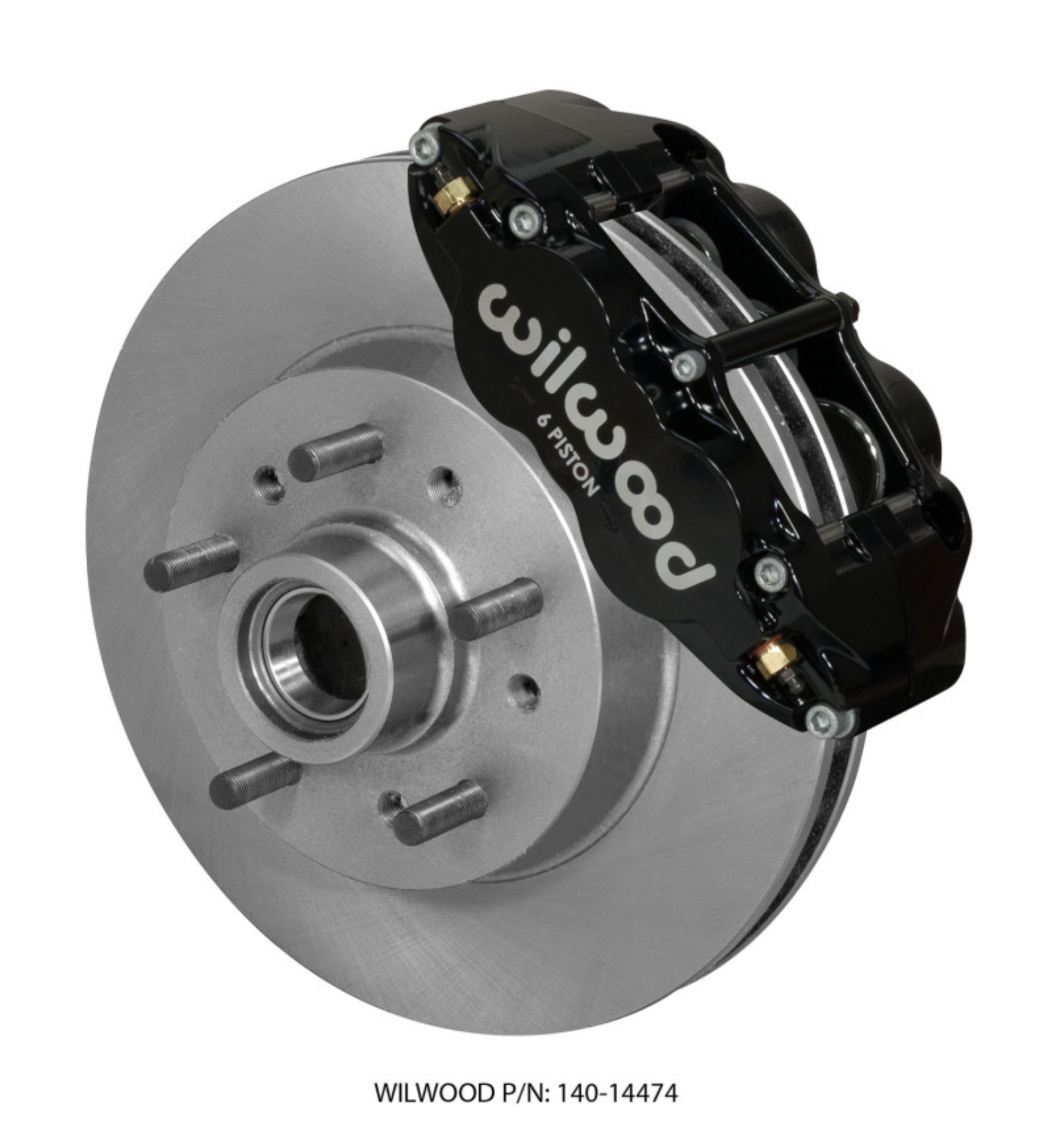 Picture of Wilwood Narrow Superlite 6R Front Brake Kit 11-86in Black 64-70 GM C10 w- Factory Drum Spindles