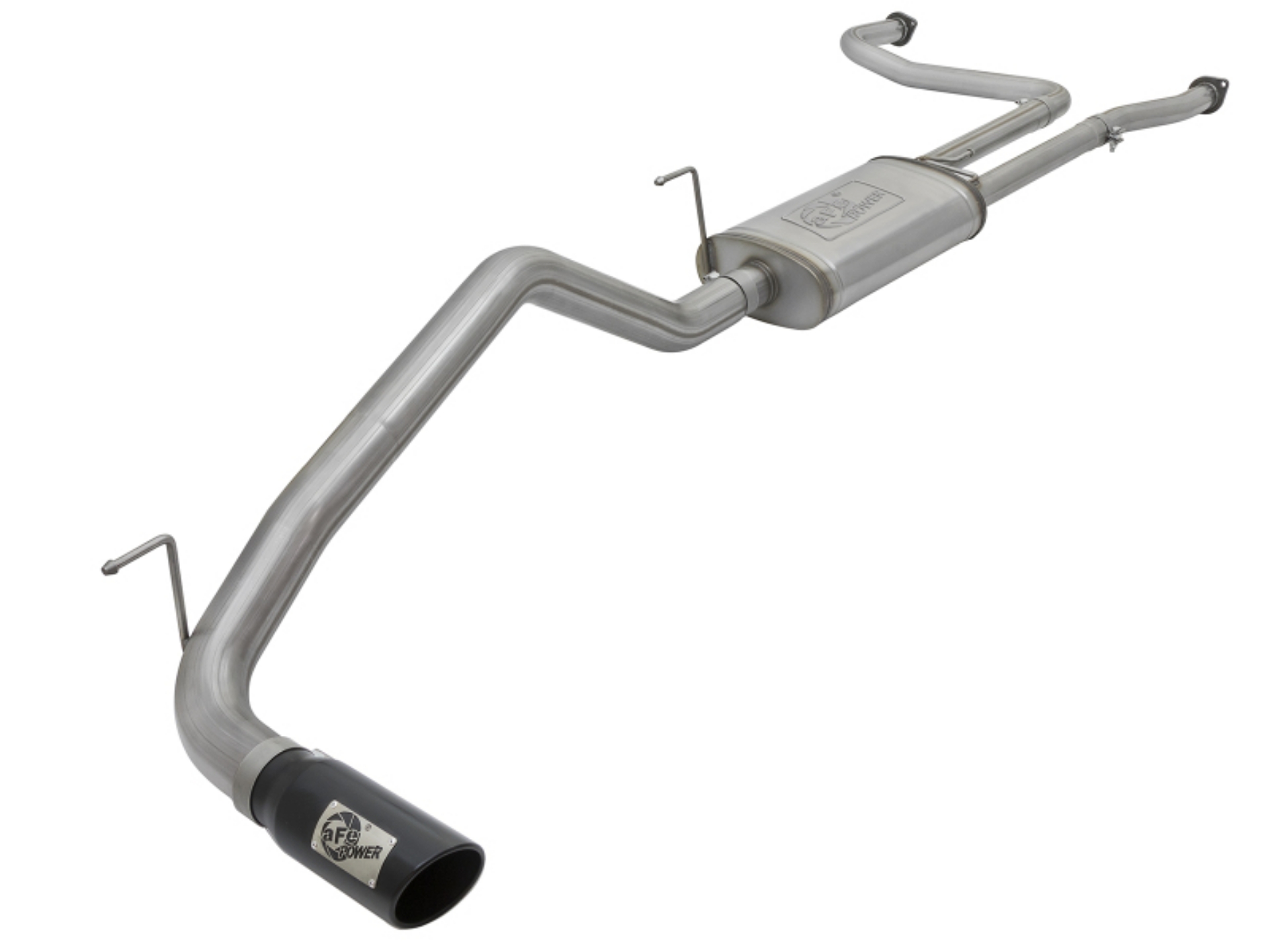 Picture of aFe MACHForce XP 2-5in Cat-Back Exhaust System w- Black Tip Nissan Frontier 17-19 V8-5-6L