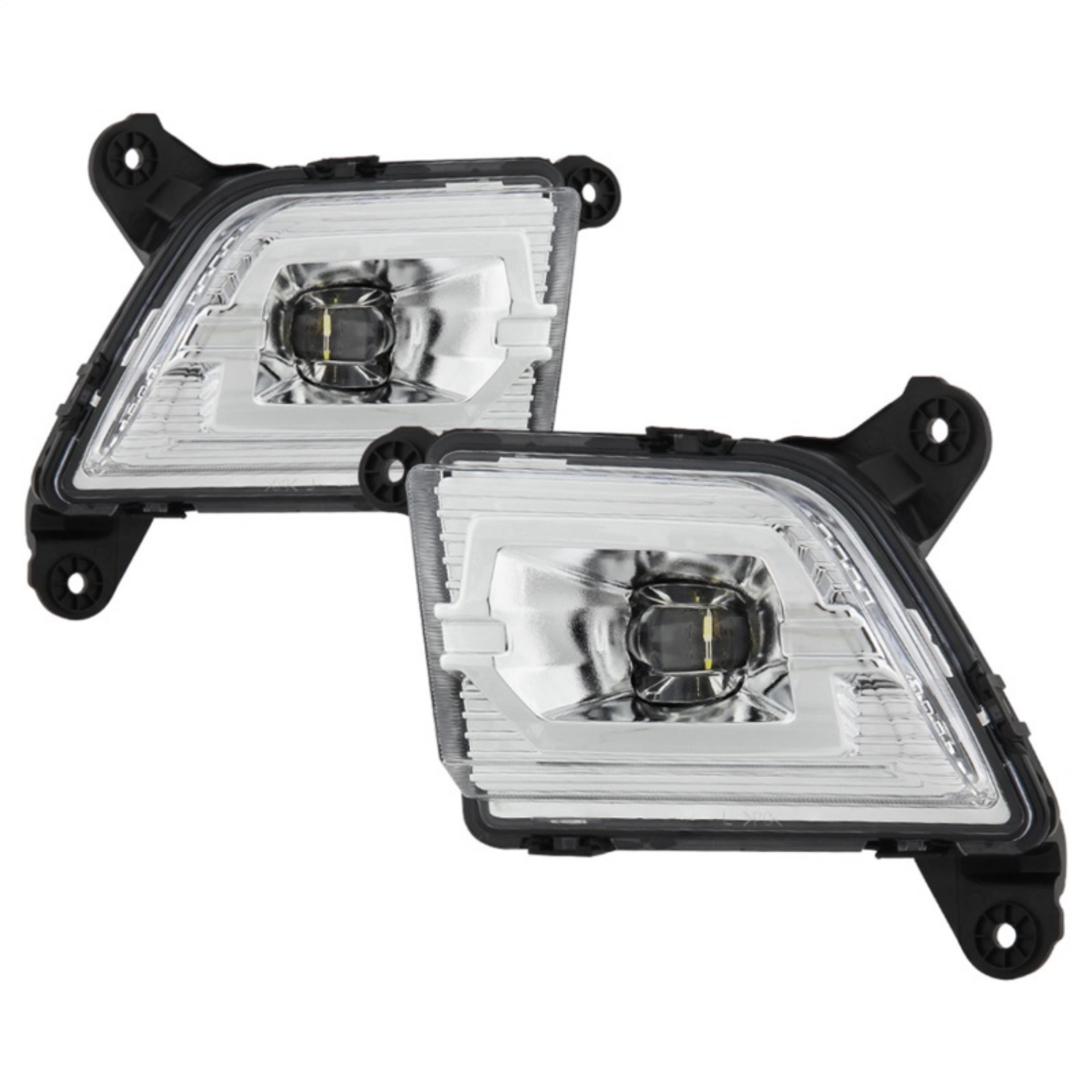 Picture of Spyder 19-20 Chevy Silverado 1500 OEM Style Full LED Fog Light w-Switch - Clear Wont Fit RPO U12