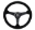 Picture of NRG Sport Steering Wheel 350mm - 1-5in Deep Black Suede-Black Stitch w-Matte Black Solid Spokes