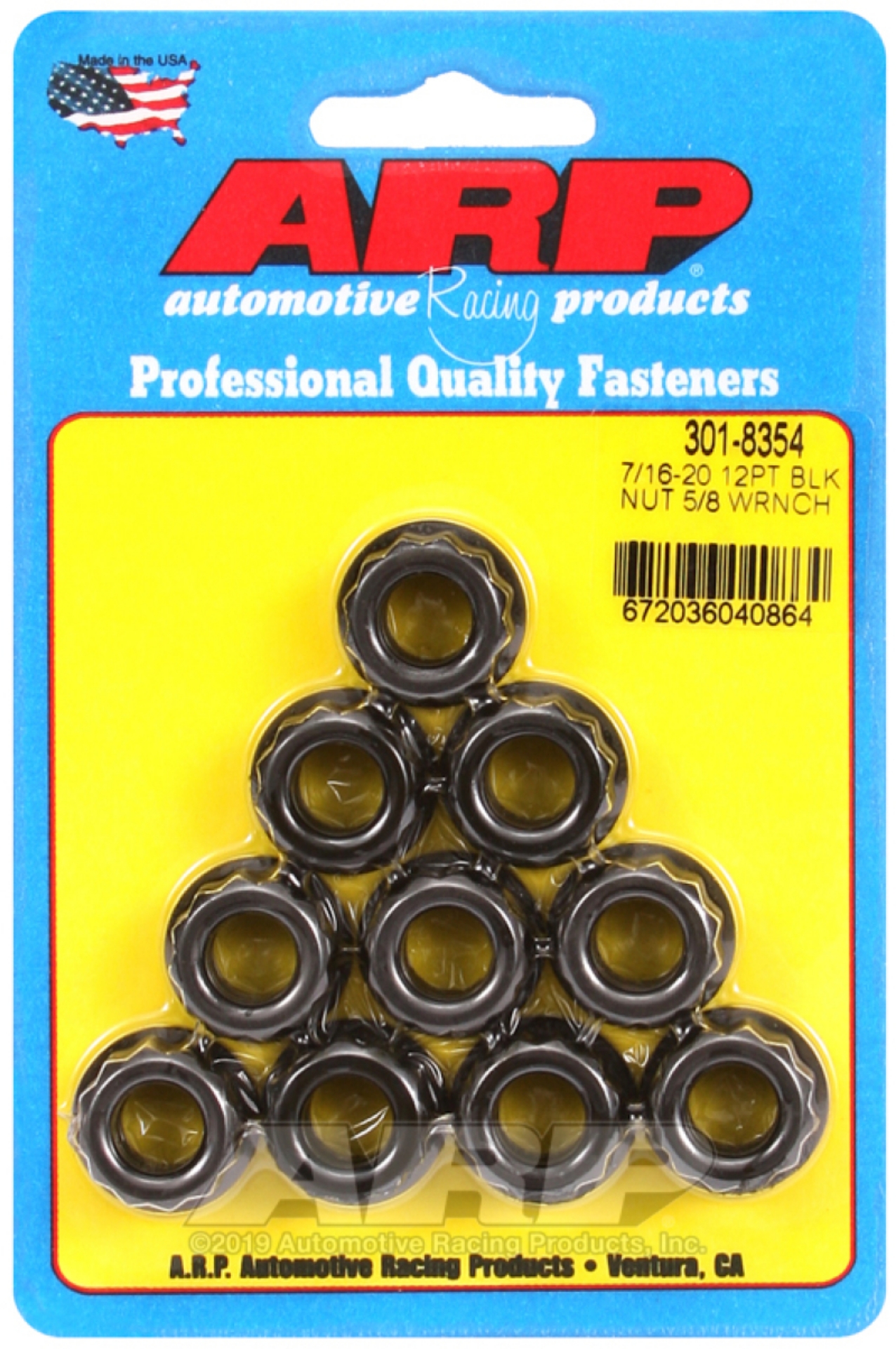 Picture of ARP 7-16-20 5-8 Socket 12 pt Nut Kit