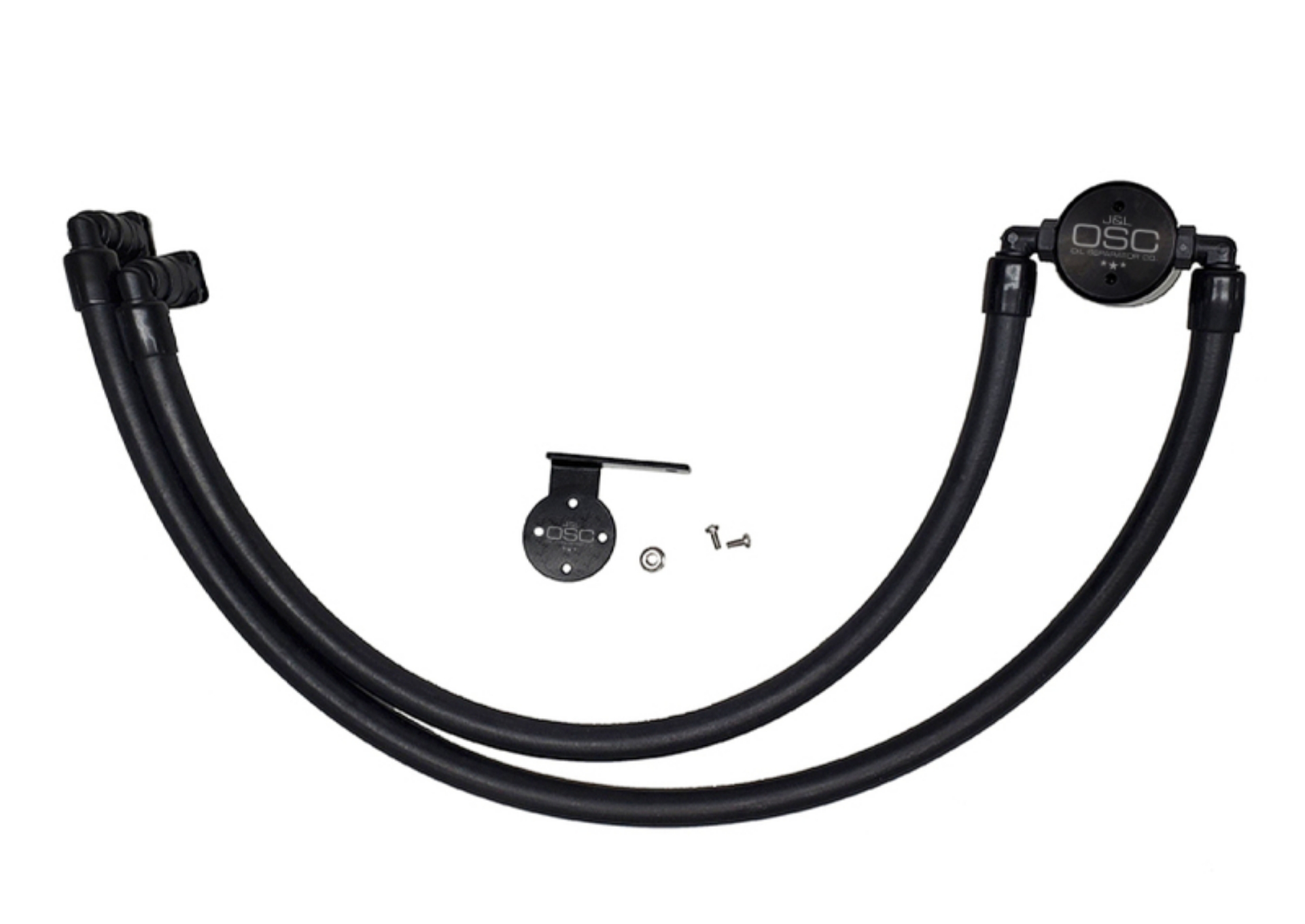 Picture of J&L 17-22 Ford F-250 6-2L-7-3L Passenger Side Oil Separator 3-0 - Black Anodized