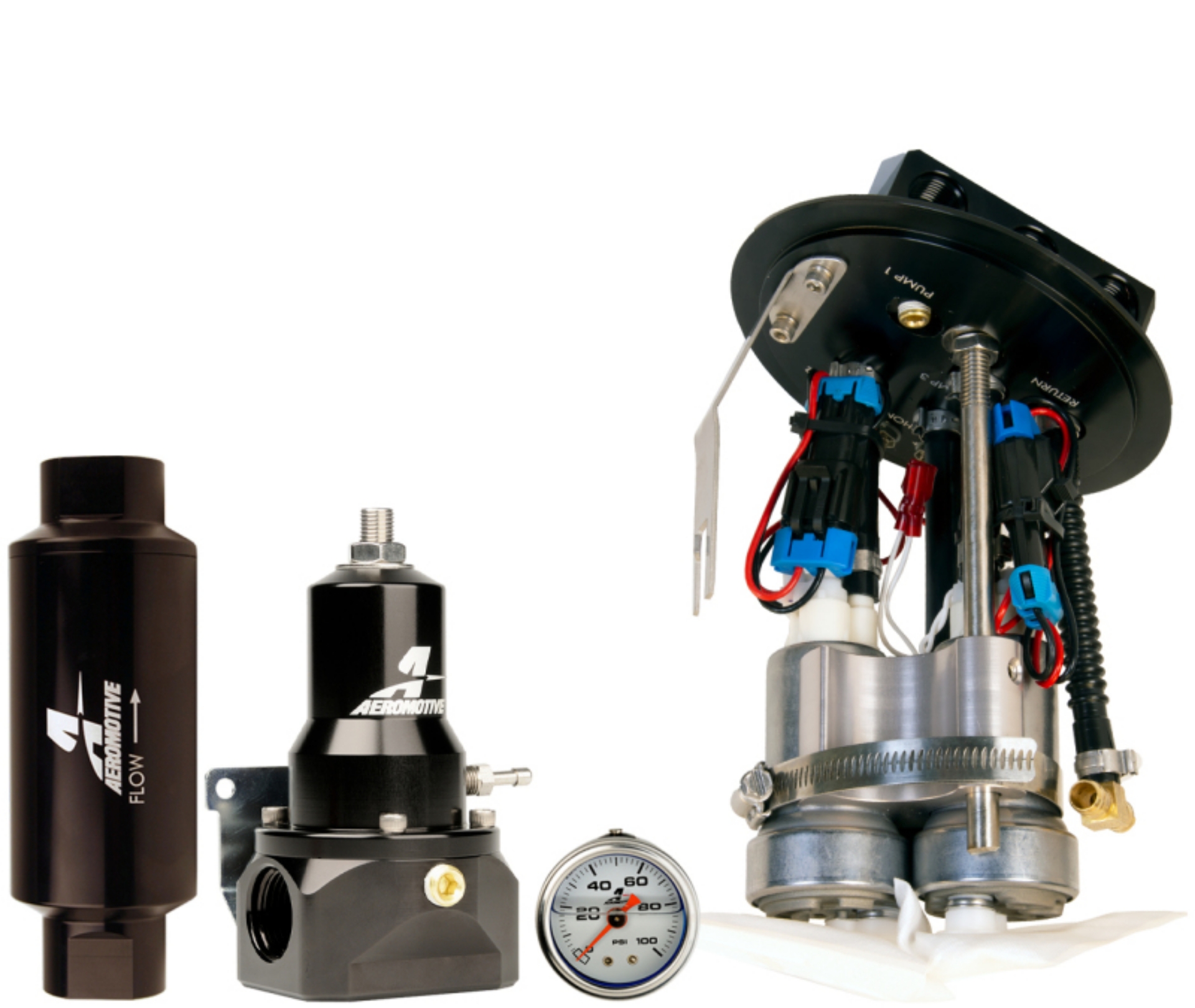 Picture of Aeromotive 11-17 Ford Mustang Drop In Kit 18037-15633-13134-12341 - Triple 450lph
