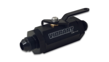 Picture of Vibrant -12AN to -12AN Male Shut Off Valve - Black