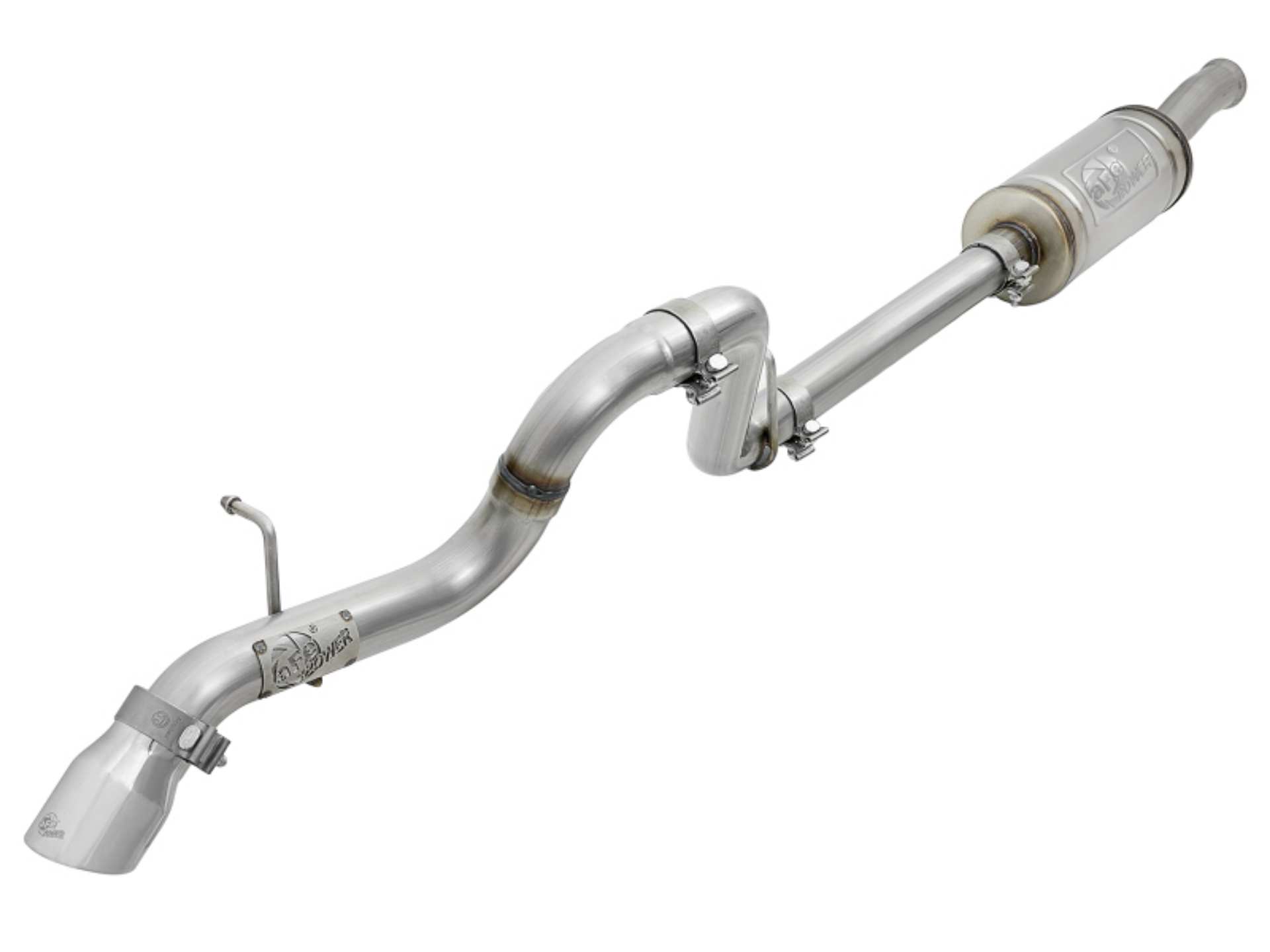 Picture of aFe MACH Force-Xp 2-5in 409SS Axle-Back Hi-Tuck Exh Sys w- Pol Tip 18-20 Jeep Wrangler JL V6 3-6L