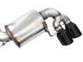 Picture of AWE Tuning 2019+ BMW M340i G20 Resonated Touring Edition Exhaust - Quad Diamond Black Tips